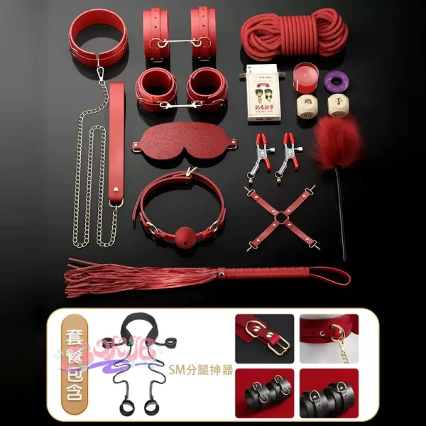 BDSM，BDSM用品，SM玩具，SM套裝，情趣用品sm捆綁房趣手銬玩具性用具夫妻變態調教套裝工具道具合歡 (9)