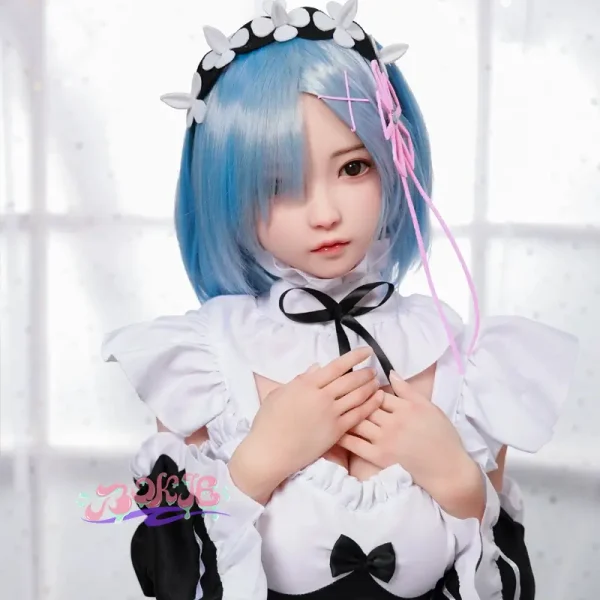 LOVE DOLL，SILICONE DOLL，ILICONE LOVE DOLL， 二次元動漫cos蕾姆老婆可插入陰道 (1)