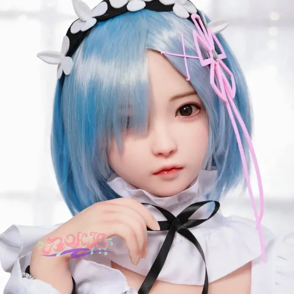 LOVE DOLL，SILICONE DOLL，ILICONE LOVE DOLL， 二次元動漫cos蕾姆老婆可插入陰道 (3)